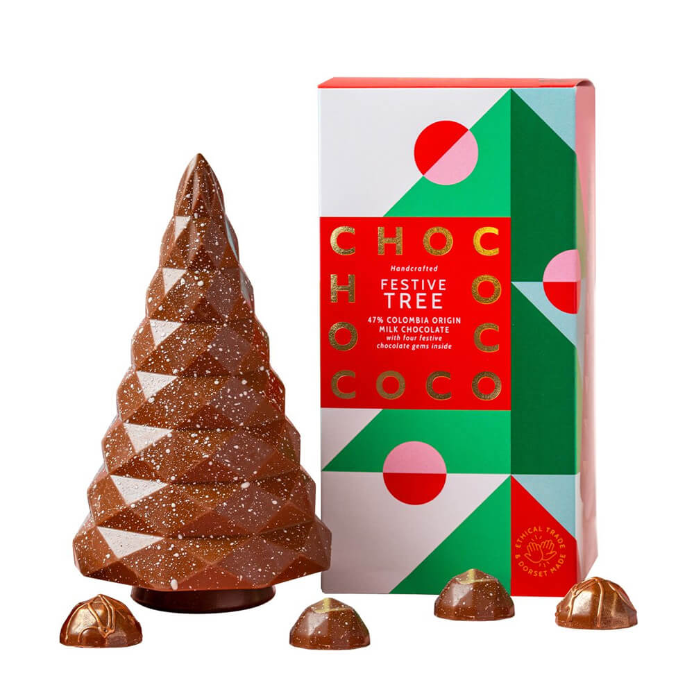 Chococo 47% Columbian Milk Chocolate Tree filled with Chocolates 200g